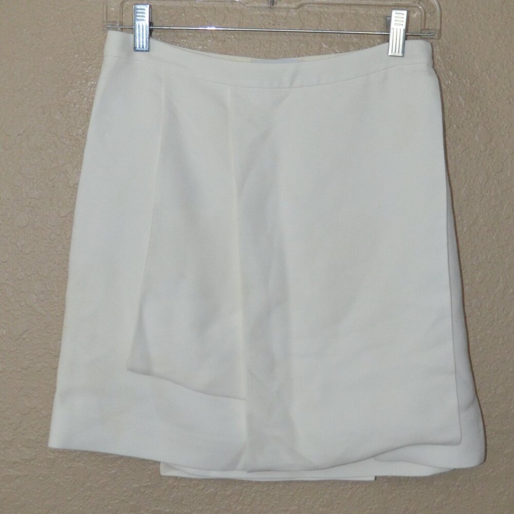 Sz 40 S 6 Narciso Rodriguez Off White Mini Skirt